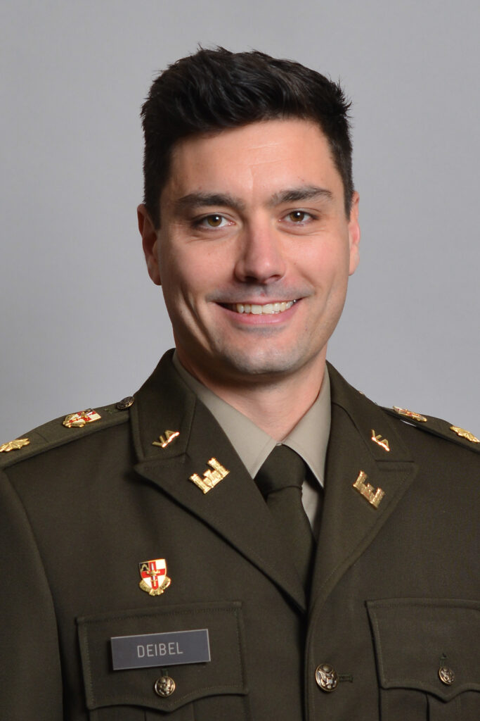 Maj. Zachary Deibel, assistant professor in the Department of History at Virginia Military Institute.