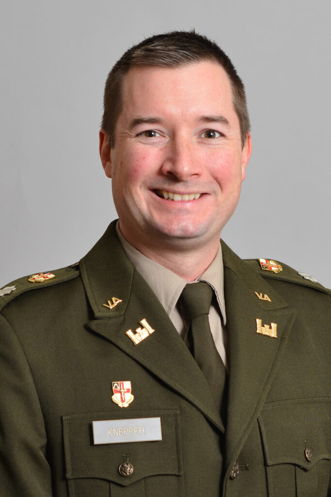 Col. Steven Knepper, professor and Bruce C. Gottwald Jr. ’81 Chair for Academic Excellence in the Department of English, Rhetoric, and Humanistic Studies at Virginia Military Institute
